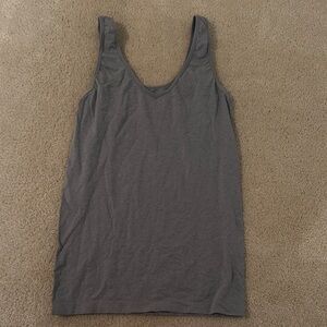 Gray athletic tank